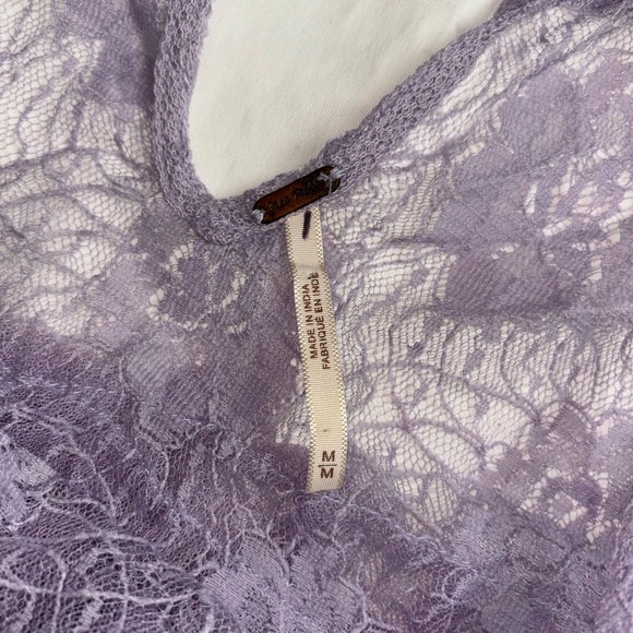 Free People In The Clouds Lace Ruffles Tiered Tank - Picture 8 of 11